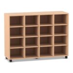 Flexeo® Regal, 4 Reihen, 16 Fächer - Flexeo Regal 4 Reihen 16 Faecher 806010 P01 ZN
