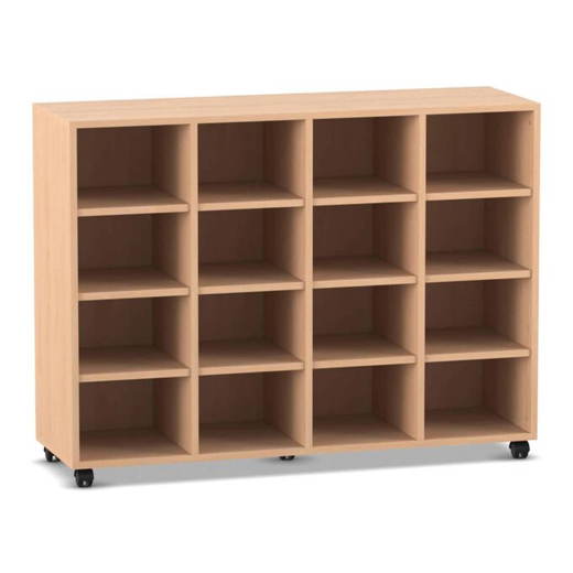 Flexeo-Regal-4-Reihen-16-Faecher-806010_P01-ZN Flexeo® Regal, 4 Reihen, 16 Fächer - Flexeo Regal 4 Reihen 16 Faecher 806010 P01 ZN