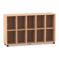 Flexeo® Regal, 5 Reihen, 10 Fächer – Bild 6
