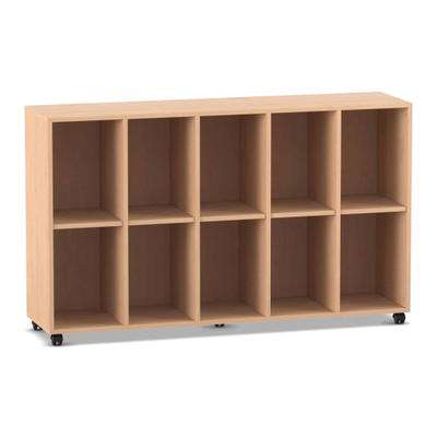 Flexeo® Regal, 5 Reihen, 10 Fächer