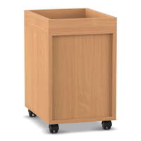 Flexeo® Regal PRO, 1 Reihe, 2 Fächer, Aufkantung – Bild 9