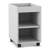 Flexeo® Regal PRO, 1 Reihe, 2 Fächer, Aufkantung – Bild 16