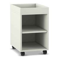 Flexeo® Regal PRO, 1 Reihe, 2 Fächer, Aufkantung – Bild 12