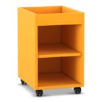Flexeo® Regal PRO, 1 Reihe, 2 Fächer, Aufkantung - Flexeo Regal PRO 1 Reihe 2 Faecher Aufkantung 808096V0038 P01 ZN