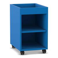Flexeo® Regal PRO, 1 Reihe, 2 Fächer, Aufkantung – Bild 18