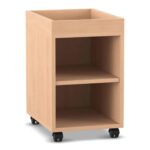 Flexeo® Regal PRO, 1 Reihe, 2 Fächer, Aufkantung - Flexeo Regal PRO 1 Reihe 2 Faecher Aufkantung 808096 P01 ZN