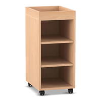 Flexeo® Regal PRO, 1 Reihe, 3 Fächer, Aufkantung – Bild 6