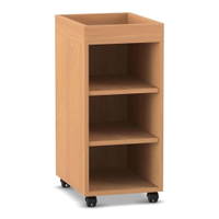 Flexeo® Regal PRO, 1 Reihe, 3 Fächer, Aufkantung – Bild 8
