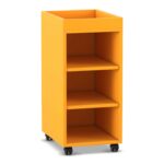 Flexeo® Regal PRO, 1 Reihe, 3 Fächer, Aufkantung - Flexeo Regal PRO 1 Reihe 3 Faecher Aufkantung 808100V0037 P01 ZN