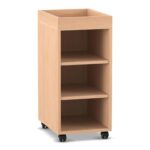 Flexeo® Regal PRO, 1 Reihe, 3 Fächer, Aufkantung - Flexeo Regal PRO 1 Reihe 3 Faecher Aufkantung 808100 P01 ZN