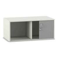 Flexeo® Rollladen-Aufsatzschrank, 2 Fächer, Mittelwand, Breite 94,4 cm – Bild 17