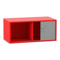 Flexeo® Rollladen-Aufsatzschrank, 2 Fächer, Mittelwand, Breite 94,4 cm – Bild 20