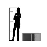 Flexeo® Rollladen-Aufsatzschrank, 2 Fächer, Mittelwand, Breite 94,4 cm – Bild 32
