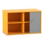 Flexeo® Rollladen-Aufsatzschrank, 4 Fächern, Breite 94,4 cm - Flexeo Rollladen Aufsatzschrank 4 Faechern Breite 94 4 cm 814016V0037 P01 ZN