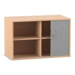 Flexeo® Rollladen-Aufsatzschrank, 4 Fächern, Breite 94,4 cm - Flexeo Rollladen Aufsatzschrank 4 Faechern Breite 94 4 cm 814016 P01 ZN