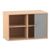Flexeo® Rollladen-Aufsatzschrank, 4 Fächern, Breite 94,4 cm