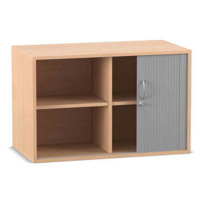 Flexeo® Rollladen-Aufsatzschrank, 4 Fächern, Breite 94,4 cm