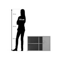 Flexeo® Rollladen-Aufsatzschrank, 4 Fächern, Breite 94,4 cm – Bild 32