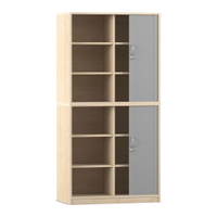 Flexeo® Rollladenschrank, 12 Fächer, Mittelwand, 2 Türen, Breite 94,4 cm – Bild 29