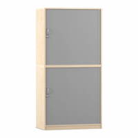 Flexeo® Rollladenschrank, 12 Fächer, Mittelwand, 2 Türen, Breite 94,4 cm – Bild 30