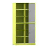 Flexeo® Rollladenschrank, 12 Fächer, Mittelwand, 2 Türen, Breite 94,4 cm – Bild 14