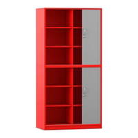Flexeo® Rollladenschrank, 12 Fächer, Mittelwand, 2 Türen, Breite 94,4 cm – Bild 20