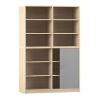 Flexeo® Rollladenschrank, 12 Fächer, Mittelwand, Tür unten, Breite 126,4 cm – Bild 30