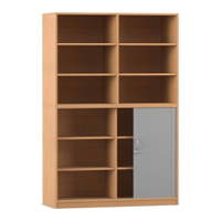 Flexeo® Rollladenschrank, 12 Fächer, Mittelwand, Tür unten, Breite 126,4 cm – Bild 11