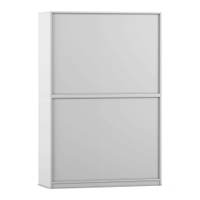 Flexeo® Rollladenschrank, 12 Fächer, Mittelwand, Tür unten, Breite 126,4 cm – Bild 25