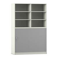Flexeo® Rollladenschrank, 12 Fächer, Mittelwand, Tür unten, Breite 126,4 cm – Bild 18