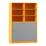 Flexeo® Rollladenschrank, 12 Fächer, Mittelwand, Tür unten, Breite 126,4 cm - Flexeo Rollladenschrank 12 Faecher Mittelwand Tuer unten Breite 126 4 cm 814023V0037 P02 ZN