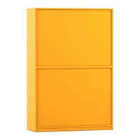 Flexeo® Rollladenschrank, 12 Fächer, Mittelwand, Tür unten, Breite 126,4 cm – Bild 4