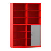 Flexeo® Rollladenschrank, 12 Fächer, Mittelwand, Tür unten, Breite 126,4 cm – Bild 20