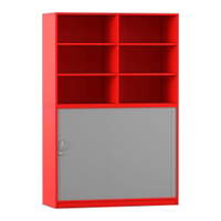 Flexeo® Rollladenschrank, 12 Fächer, Mittelwand, Tür unten, Breite 126,4 cm – Bild 21