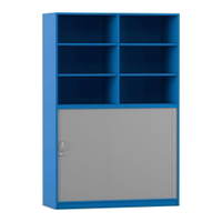 Flexeo® Rollladenschrank, 12 Fächer, Mittelwand, Tür unten, Breite 126,4 cm – Bild 27