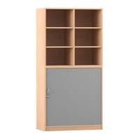 Flexeo® Rollladenschrank, 12 Fächer, Mittelwand, Tür unten, Breite 94,4 cm – Bild 9