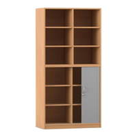 Flexeo® Rollladenschrank, 12 Fächer, Mittelwand, Tür unten, Breite 94,4 cm – Bild 11