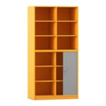 Flexeo® Rollladenschrank, 12 Fächer, Mittelwand, Tür unten, Breite 94,4 cm - Flexeo Rollladenschrank 12 Faecher Mittelwand Tuer unten Breite 94 4 cm 814022V0037 P01 ZN