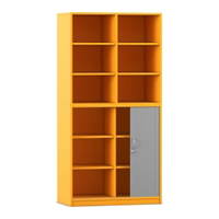 Flexeo® Rollladenschrank, 12 Fächer, Mittelwand, Tür unten, Breite 94,4 cm – Bild 2