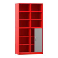 Flexeo® Rollladenschrank, 12 Fächer, Mittelwand, Tür unten, Breite 94,4 cm – Bild 20
