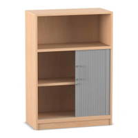 Flexeo® Rollladenschrank, 2 Fächer unten, 1 Fach oben = 3 Ordnerhöhen – Bild 8