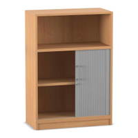 Flexeo® Rollladenschrank, 2 Fächer unten, 1 Fach oben = 3 Ordnerhöhen – Bild 11