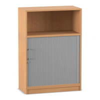 Flexeo® Rollladenschrank, 2 Fächer unten, 1 Fach oben = 3 Ordnerhöhen – Bild 12