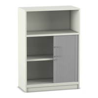 Flexeo® Rollladenschrank, 2 Fächer unten, 1 Fach oben = 3 Ordnerhöhen – Bild 14