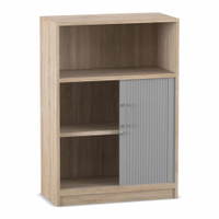 Flexeo® Rollladenschrank, 2 Fächer unten, 1 Fach oben = 3 Ordnerhöhen – Bild 5