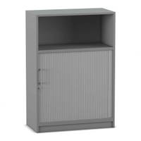 Flexeo® Rollladenschrank, 2 Fächer unten, 1 Fach oben = 3 Ordnerhöhen – Bild 3