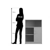 Flexeo® Rollladenschrank, 2 Fächer unten, 1 Fach oben = 3 Ordnerhöhen – Bild 17