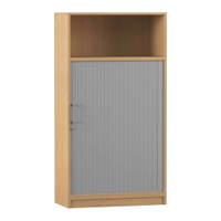 Flexeo® Rollladenschrank, 3 Fächer unten, 1 Fach oben = 4 Ordnerhöhen – Bild 12