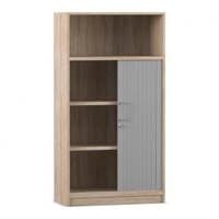 Flexeo® Rollladenschrank, 3 Fächer unten, 1 Fach oben = 4 Ordnerhöhen – Bild 5