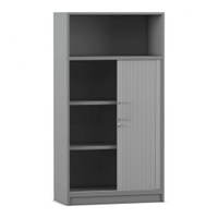 Flexeo® Rollladenschrank, 3 Fächer unten, 1 Fach oben = 4 Ordnerhöhen – Bild 2